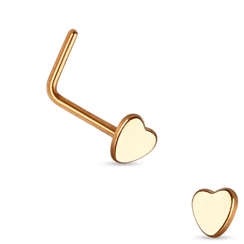 Piercing Stud Nez Heart L Bend