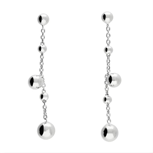 Danaë - Boucles d'oreilles pendantes boule graduée