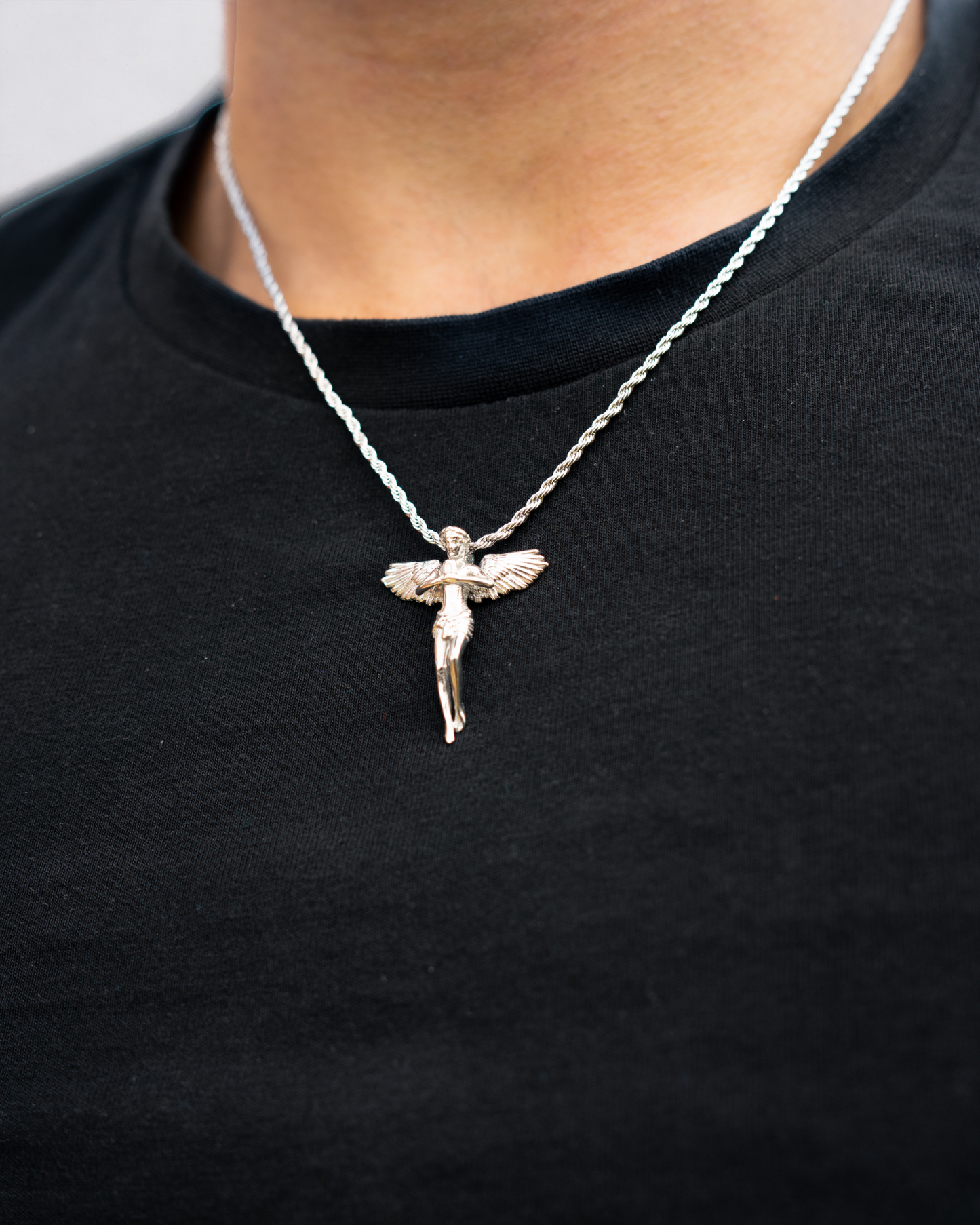 Pendentif ange pour homme