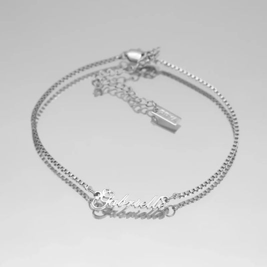 Bracelet de cheville avec prénom Sienne