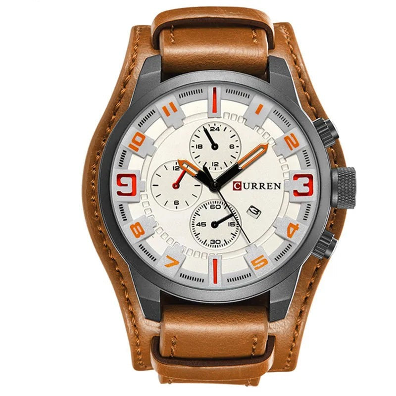 Montre en Cuir Innovante pour Homme - CURREN Evaris