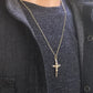 Collier Croix Crucifix Doré Luxe