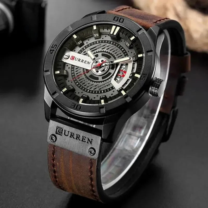 Montre en Cuir Pionnière pour Homme - CURREN Pionnier