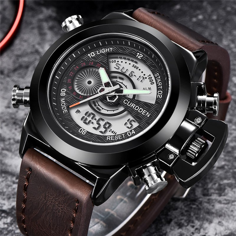 Montre en Cuir Dynamique pour Homme - CURDDEN Aplomb