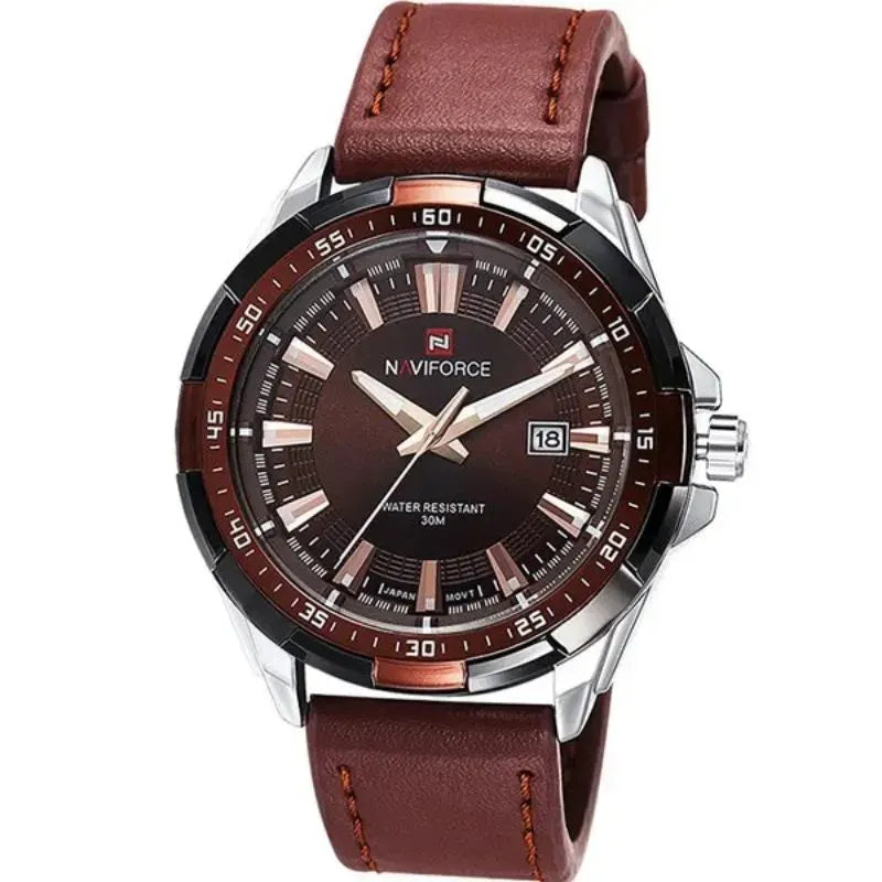 Montre en Cuir Mystique pour Homme - NAVI Union de l'Ombre