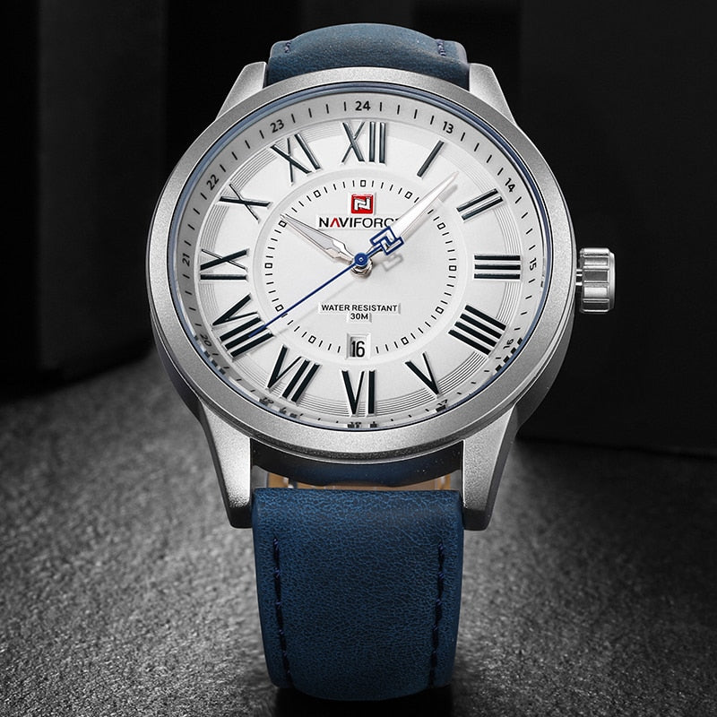 Montre en Cuir Distinguée pour Homme - NAVI Sentinelle