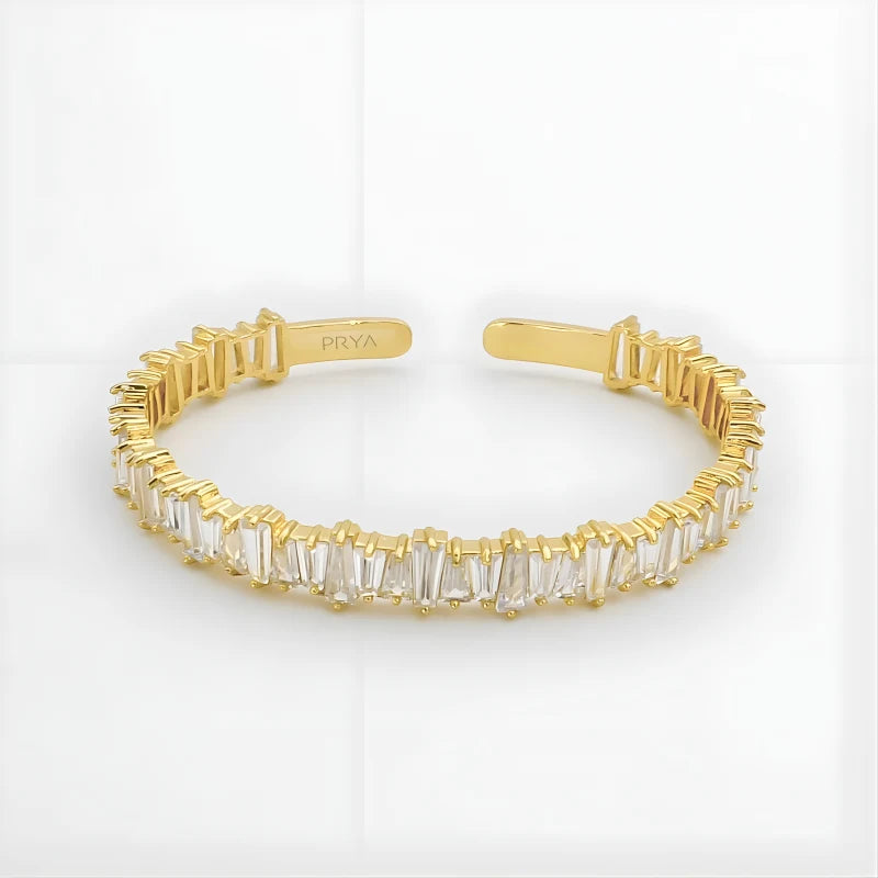 Jada Baguette CZ Bracelet Épais