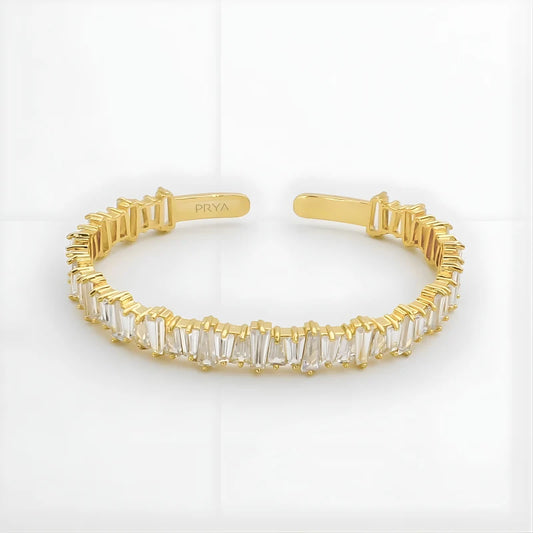 Jada Baguette CZ Bracelet Épais