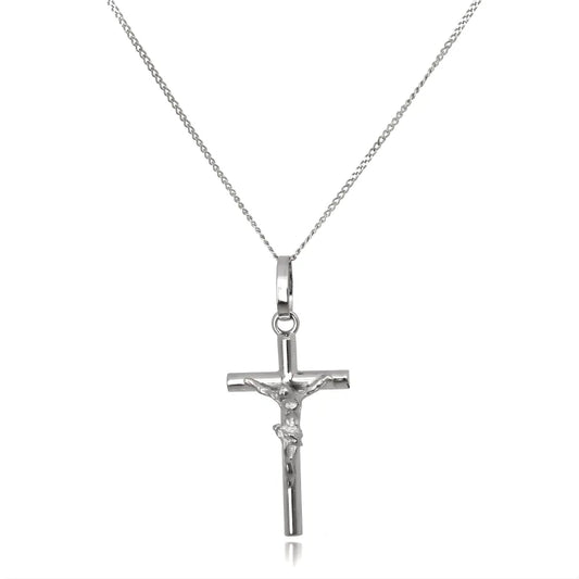 Silas - Pendentif crucifix sur chaîne de 40 cm