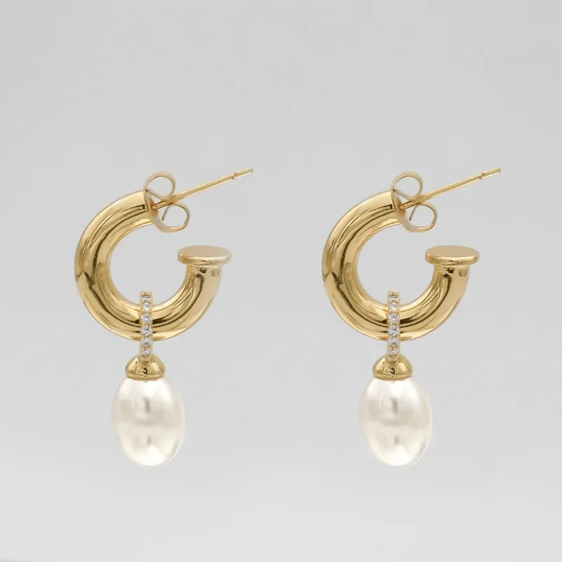 Mirabelle - Boucles d'oreilles perles