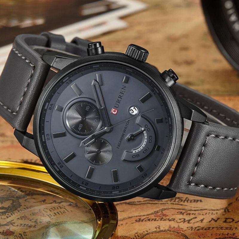 Montre en Cuir Champêtre pour Homme - CURREN Prairie