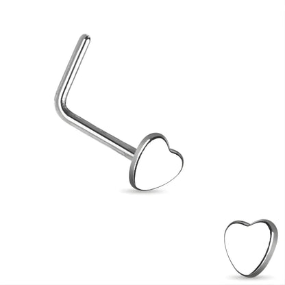 Piercing Stud Nez Heart L Bend