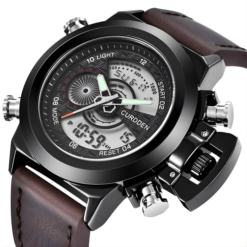 Montre en Cuir Dynamique pour Homme - CURDDEN Aplomb