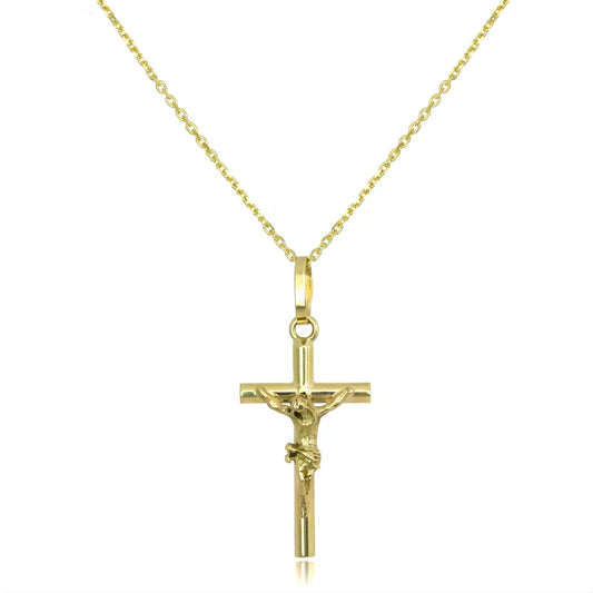 Jessamine - Pendentif crucifix sur chaîne de 40 cm