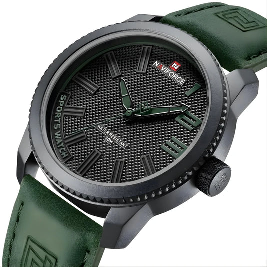 Montre en Cuir Précieuse pour Homme - NAVIFORCE Elysée