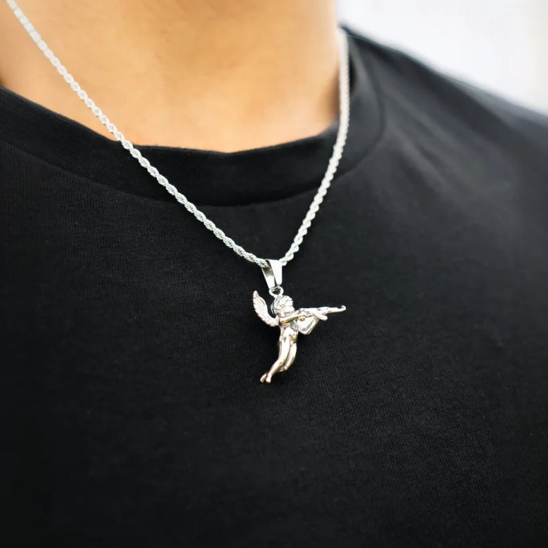 Pendentif cupidon pour homme