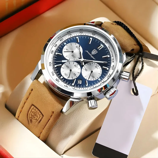 Montre en Cuir Classique pour Homme - AGR Chrono Classique