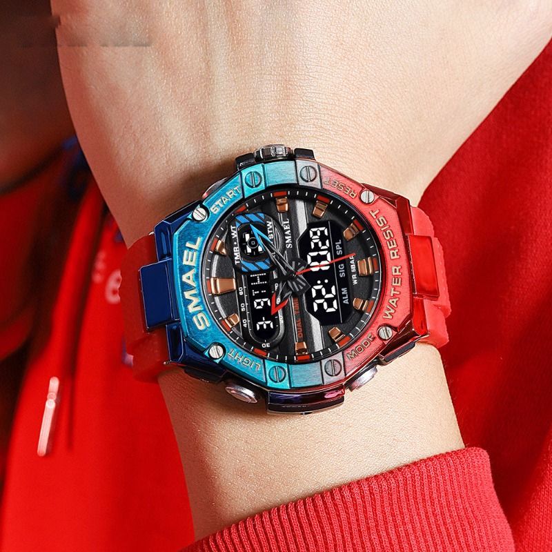 Montre en Silicone Sportive pour Homme - SMAEL Sportex