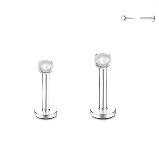 Ensemble Perles Acier Inoxydable Push Labret