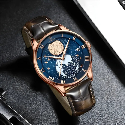 Montre en Cuir Astronomique pour Homme - AGR Astro