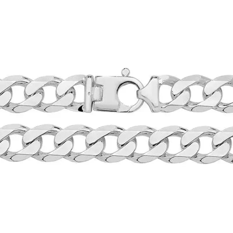 Bracelet Gourmette XL Argenté 3oz 16 mm