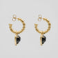 Paloma - Boucles d'oreilles coeur onyx