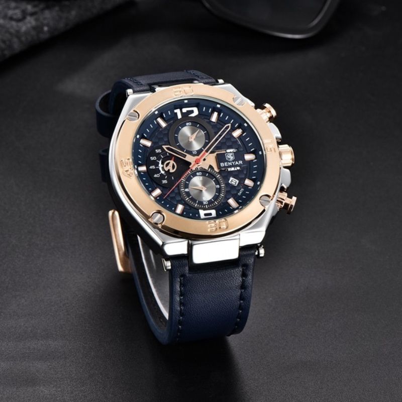 Montre en Cuir Sportive pour Homme - B&Y Sports Classiques