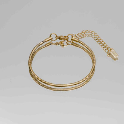 Bracelet de cheville en chaîne serpent