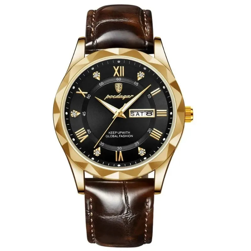 Montre en Cuir Traditionnelle pour Homme - AGR Héritage