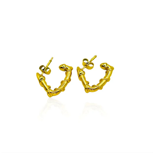 Boucles d’oreilles triangulaire gravées | Devy