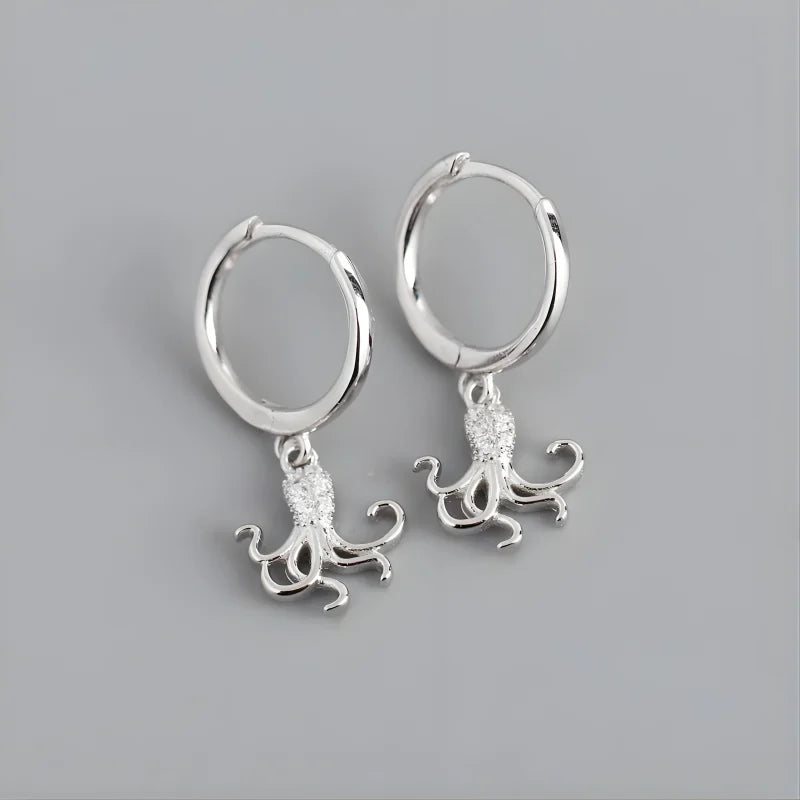 Boucles d'oreilles Poulpe