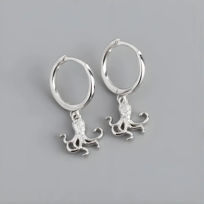 Boucles d'oreilles Poulpe