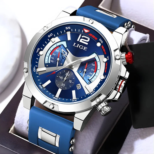 Montre en Silicone Unique pour Homme - LIGE Mirific