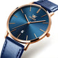 Montre en Cuir Innovante pour Homme - OLEVS Nexus