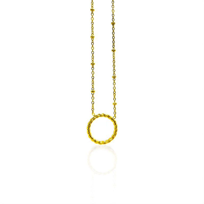 Collier anneau torsade | Livy