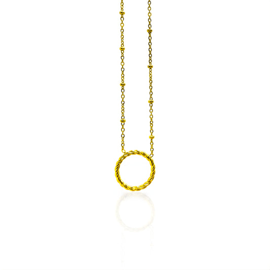 Collier anneau torsade | Livy