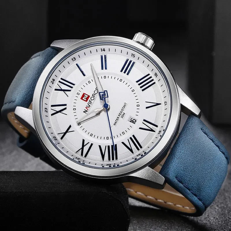 Montre en Cuir Distinguée pour Homme - NAVI Sentinelle