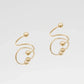 Ayla - Boucles d'oreilles spirale