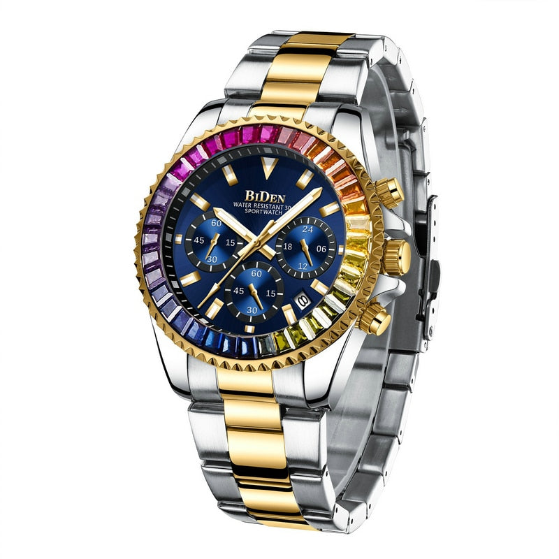 Montre pour homme - BIDEN - Arc-en-ciel Lux