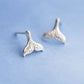 Boucles d'oreilles queue de baleine