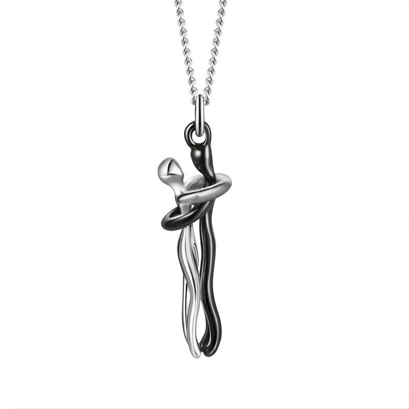 Collier Câlin en Noir et Argent