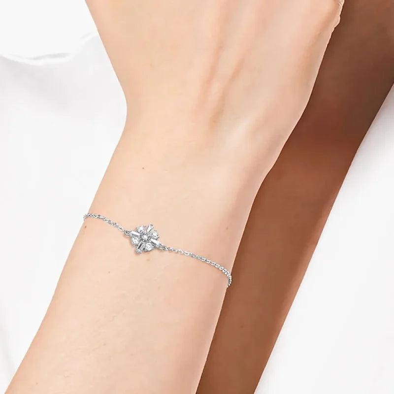 Bracelet Iris Baguette et Zircons Cubiques