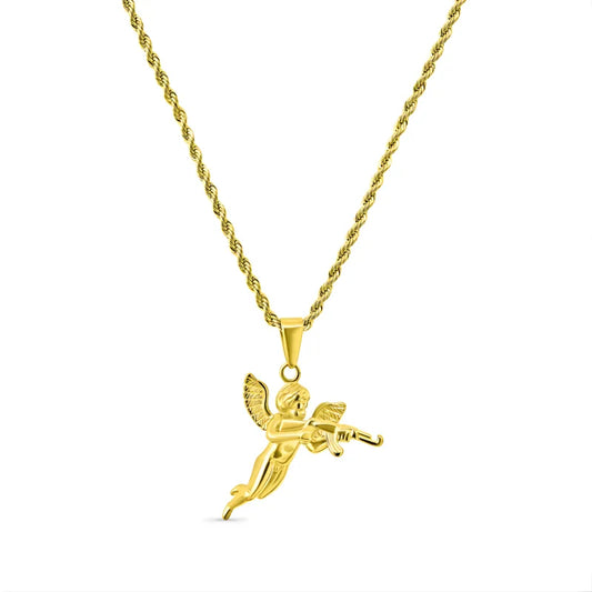 Pendentif cupidon raffiné pour homme