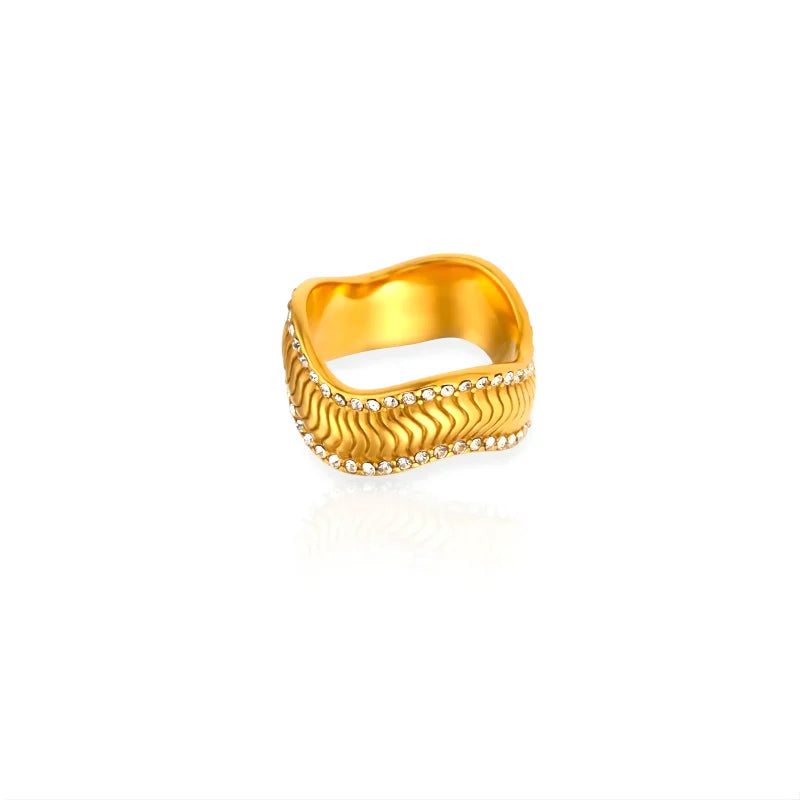 Bague tubulaire vague | Wavey