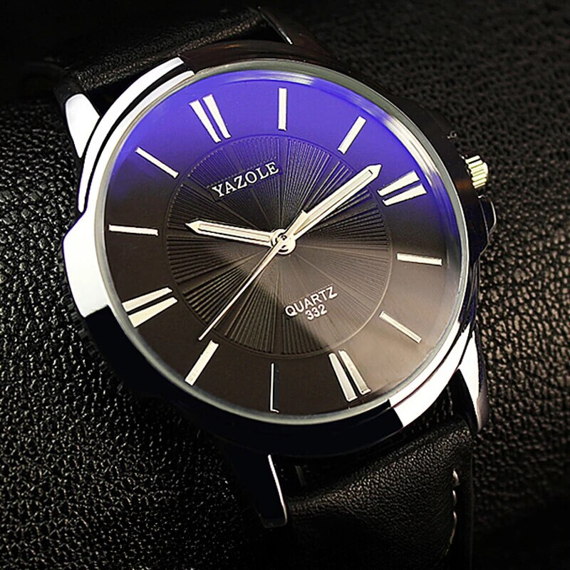 Montre en Cuir Lumineuse pour Homme - YAZOLE Lumisera