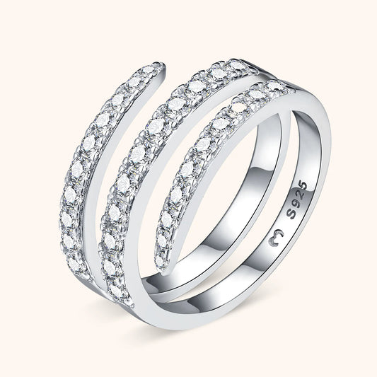 Bague Spirale Cristal