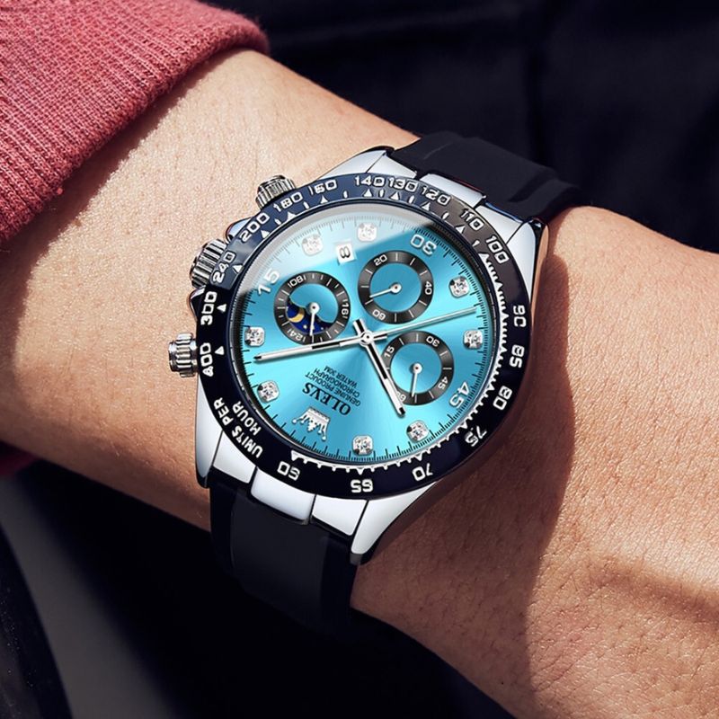 Montre en Silicone Futuriste pour Homme - OLEVS Météore