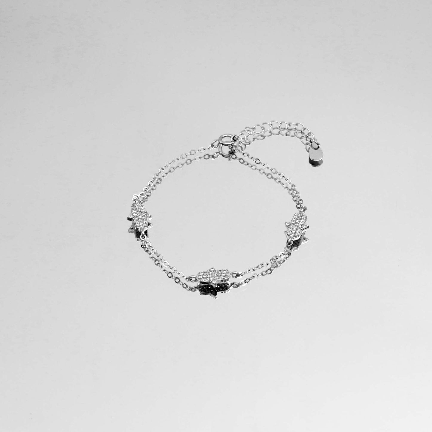 Bracelet Main de Hamsa | Argenté