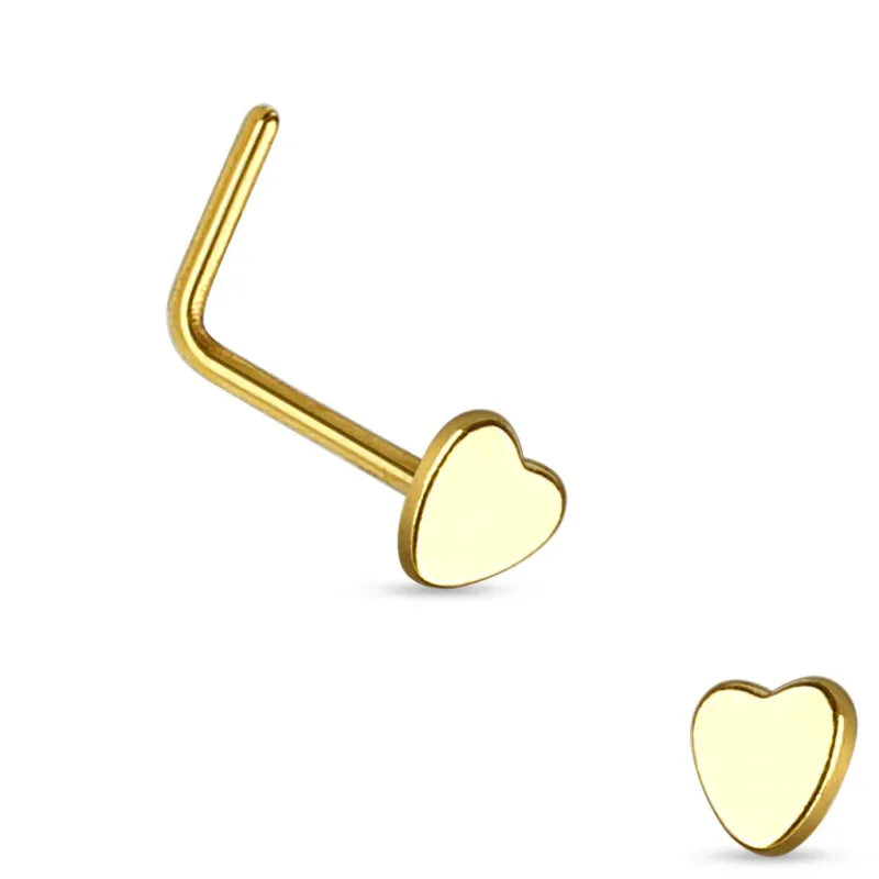 Piercing Stud Nez Heart L Bend