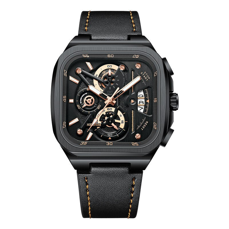 Montre en Cuir Classique pour Homme - GMT-Triomphe